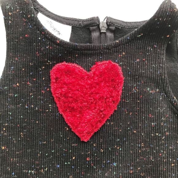 Vintage Elvira Vali heart ribbed dress EUC 12 months - Picture 3 of 7